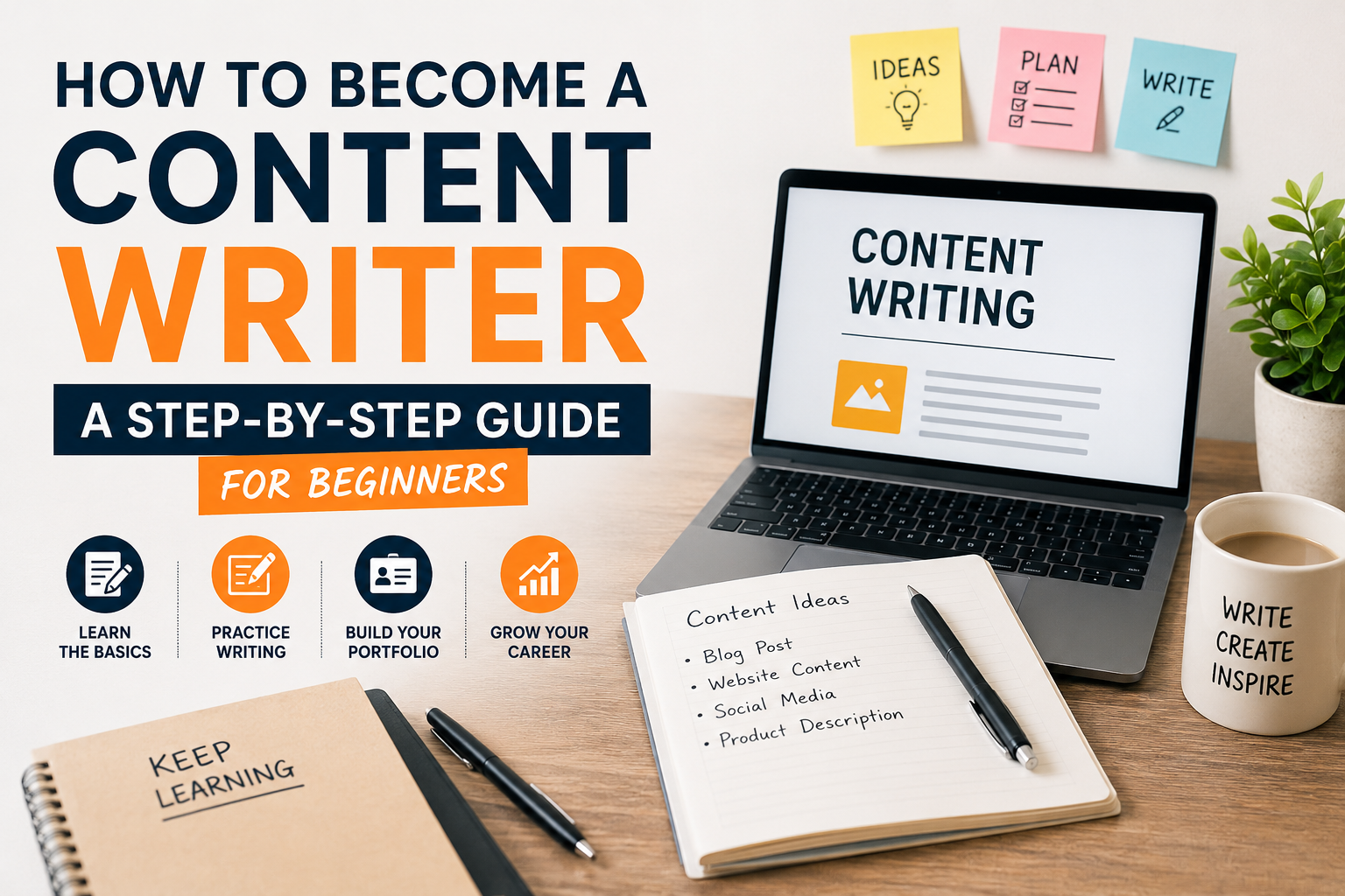 How to Become a Content Writer: A Step-by-Step Guide for Beginners