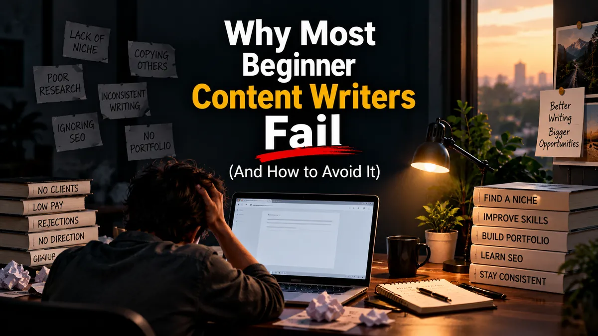 Why Most Beginner Content Writers Fail (And How to Avoid It)
