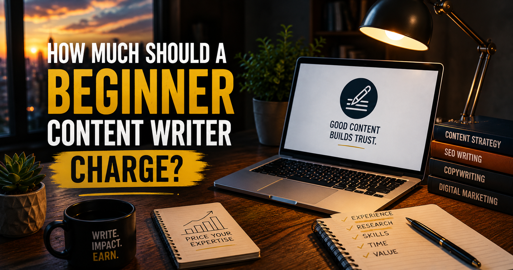 How Much Should a Beginner Content Writer Charge?