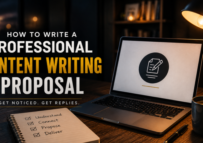 How to Write a Professional Content Writing Proposal That Gets Replies